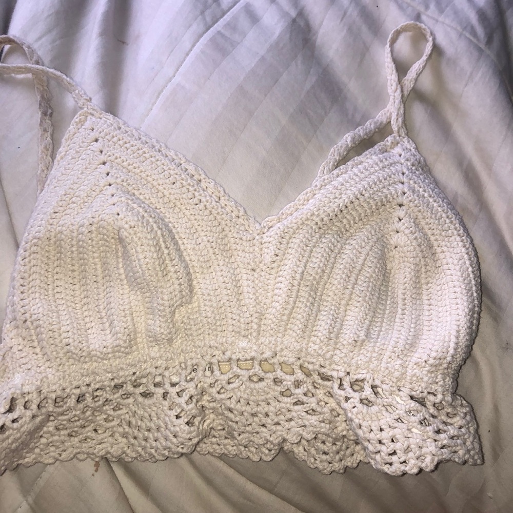 crocheted crop top